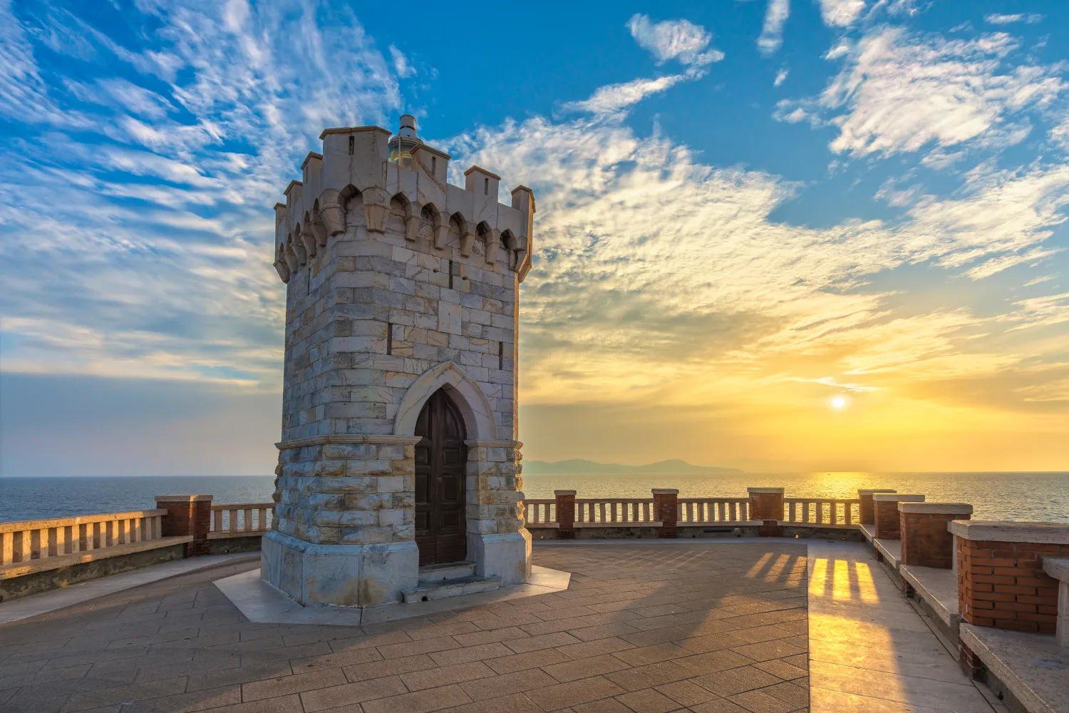 Piombino Coucher Soleil Bovio Phare image