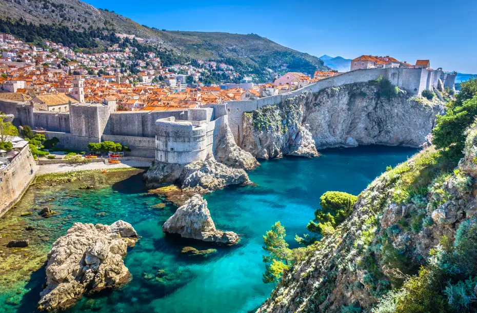 Vue de la vieille ville de Dubrovnik, Croatie