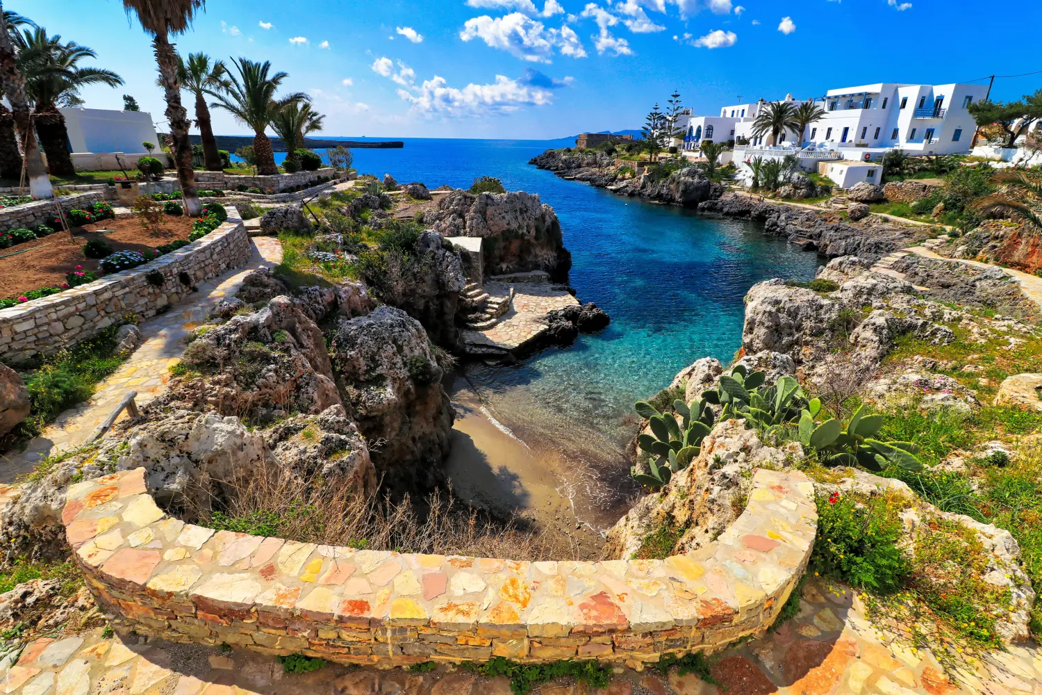 La plage d'Avlemonas à Cythère