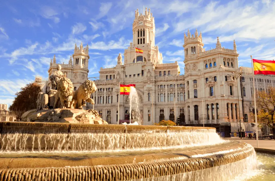 Fontaine de Cibeles à Madrid, Espagne